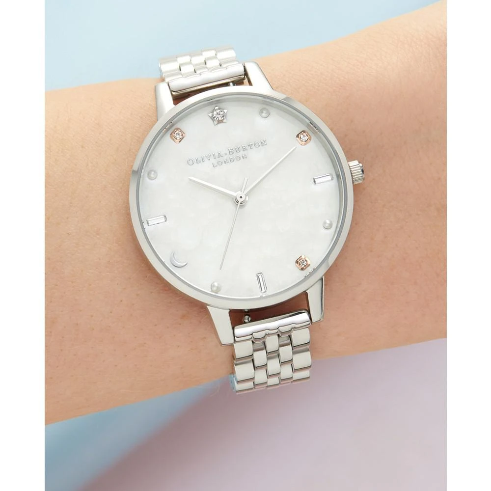 商品Olivia Burton|Women's Celestial Stainless Steel Bracelet Watch 34mm,价格¥1316,第3张图片详细描述