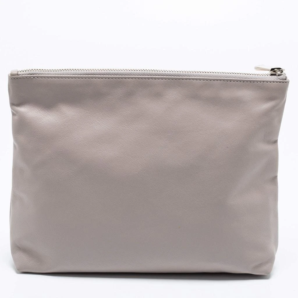 商品Dior|Dior Grey Leather Travel Pouch,价格¥3681,第4张图片详细描述