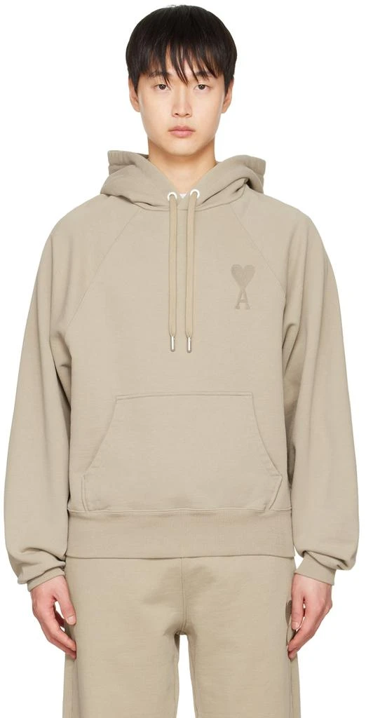 商品AMI|Beige Ami de Cœur Hoodie,价格¥1735,第1张图片