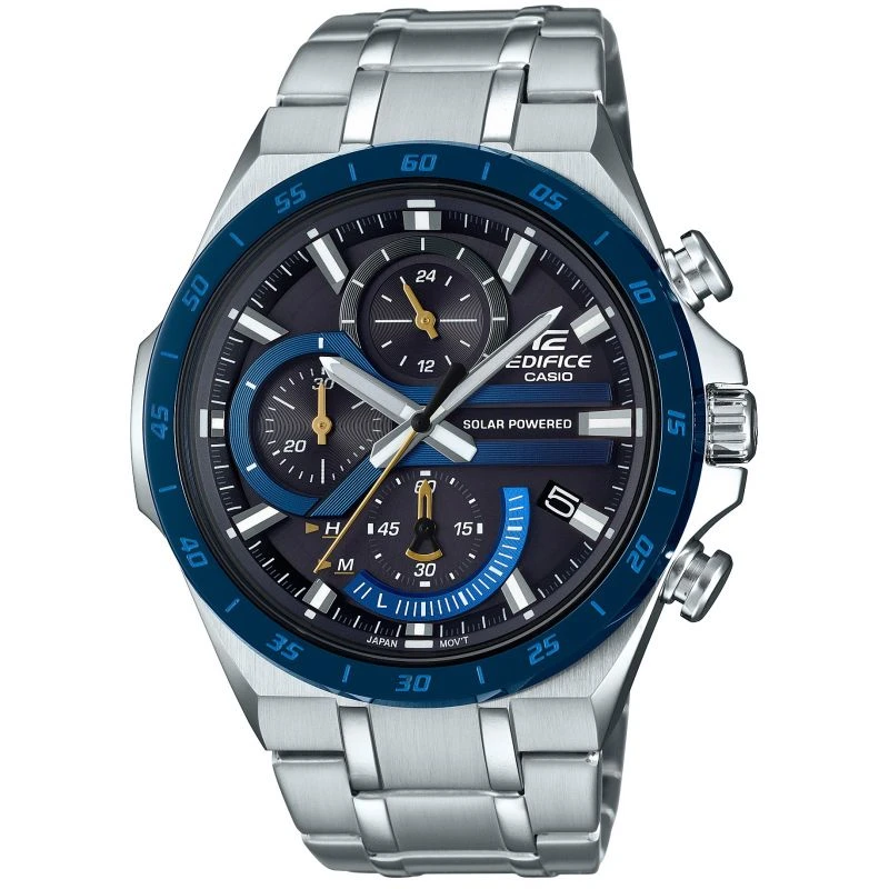 商品Casio|Mens Casio Edifice Solar Power Watch EQS-920DB-2AVUEF 卡西欧手表,价格¥2412,第1张图片