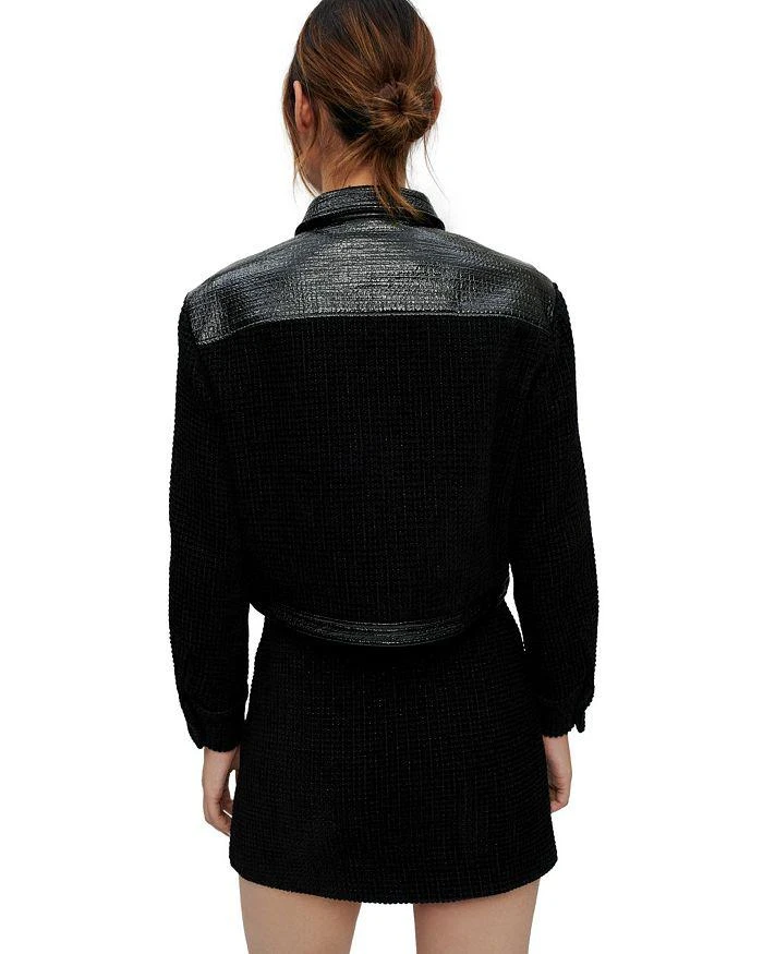 商品Maje|Vinili Cropped Jacket,价格¥1992,第2张图片详细描述