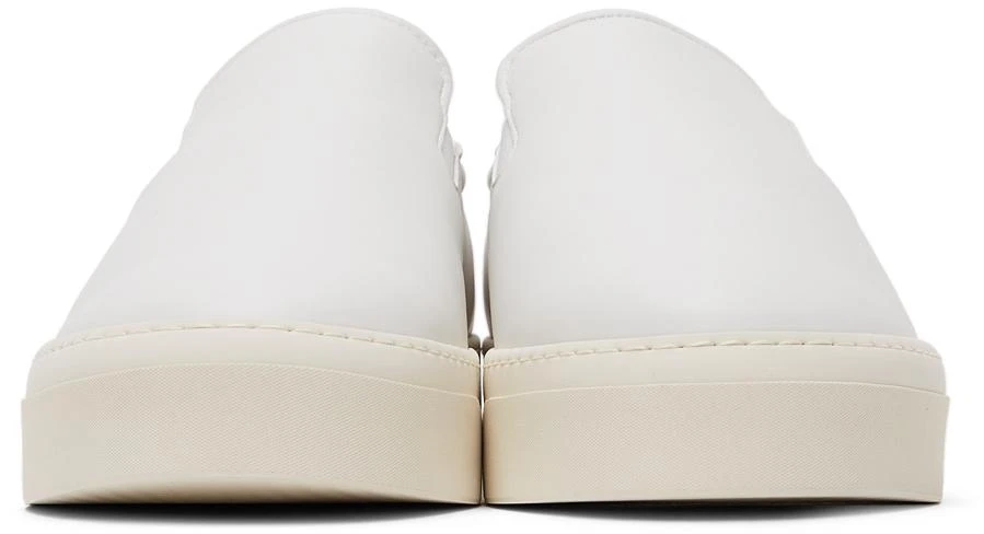 商品The Row|White Leather Dean Slip-On Sneakers,价格¥3571,第2张图片详细描述