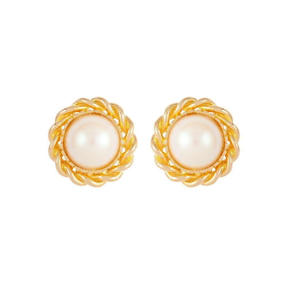 商品Susan Caplan Vintage|1980s vintage round faux pearl clip-on earrings,价格¥682,第1张图片