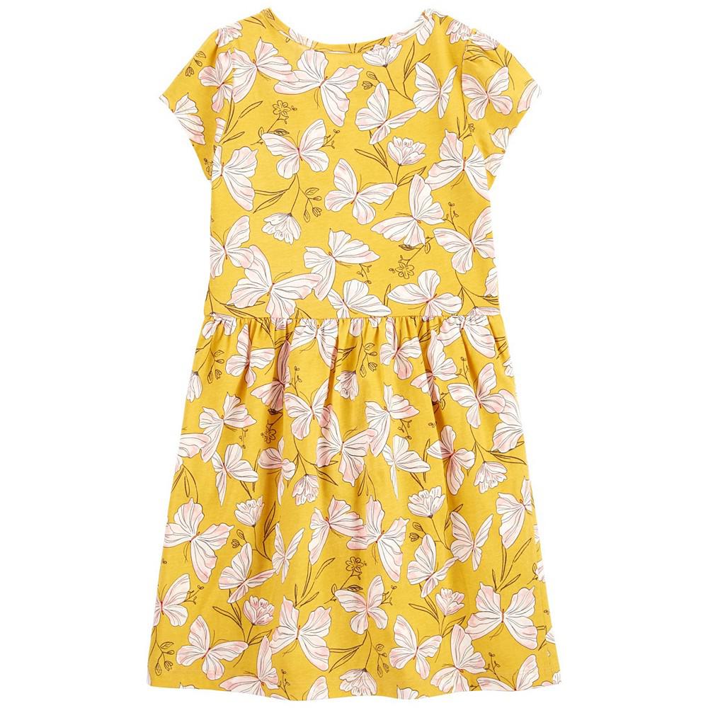 Little Girls Butterfly Jersey Dress商品第3张图片规格展示