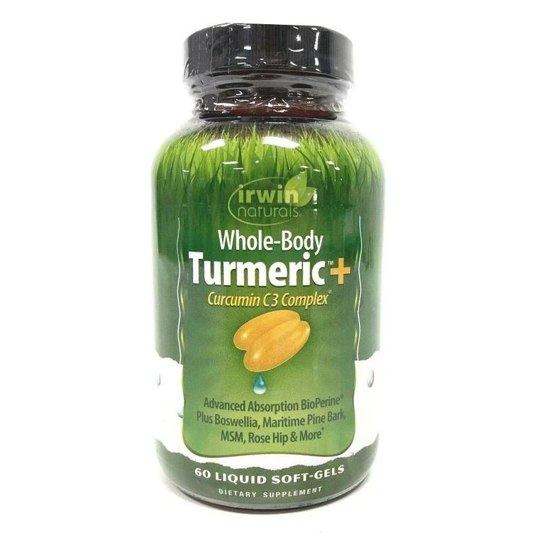 商品Irwin Naturals Vitamin|Irwin Naturals Whole Body Turmeric And Curcumin C3 Complex, 60 Ct,价格¥126,第1张图片