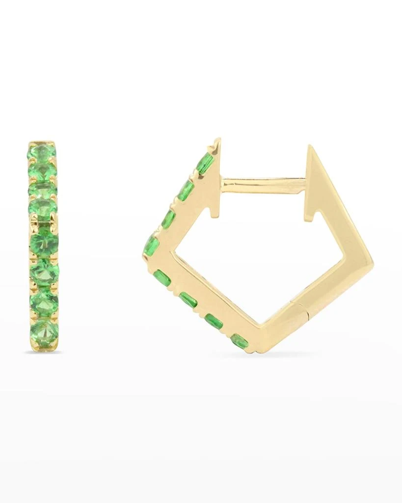 商品Stevie Wren|14k Yellow Gold Tsavorite Pentagon Huggie Earring, Single,价格¥2924,第1张图片