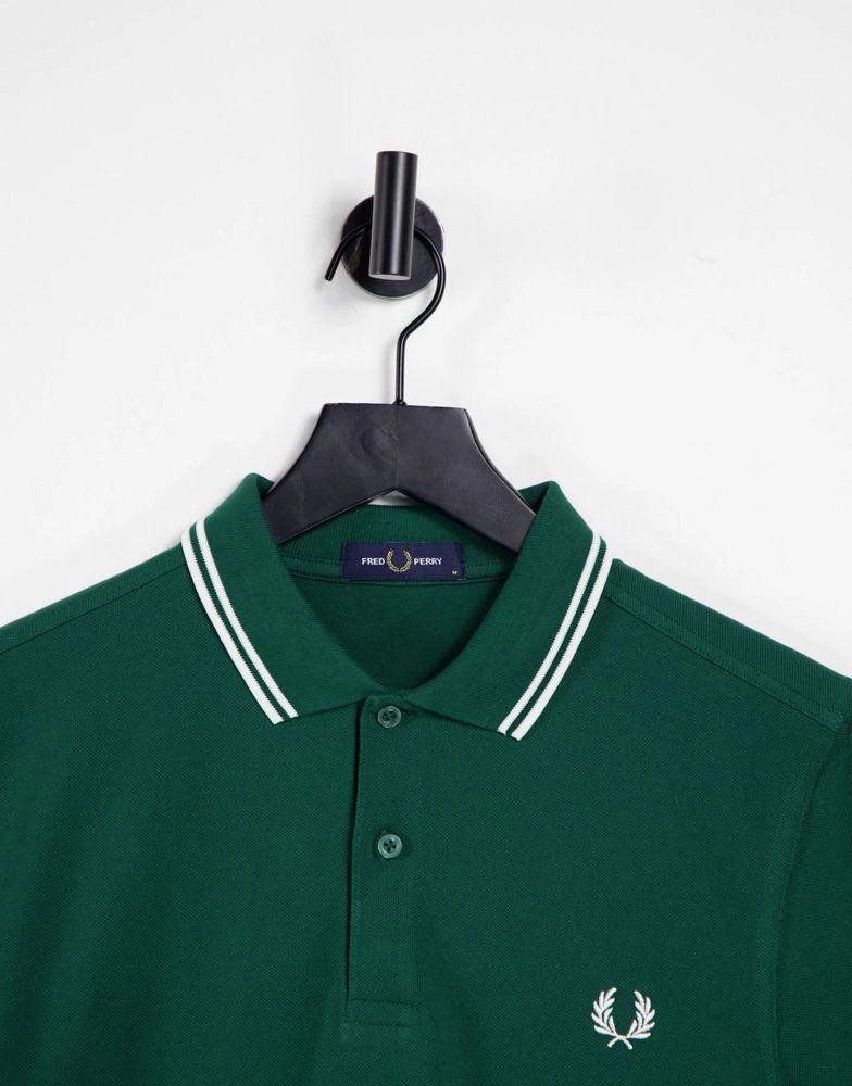 商品Fred Perry|Fred Perry twin tipped logo polo in green,价格¥659,第4张图片详细描述