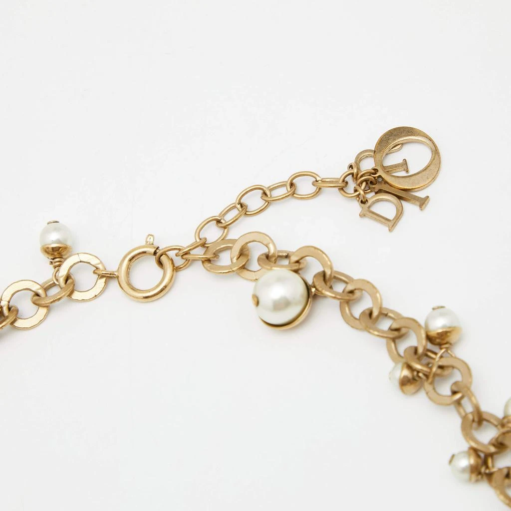 商品[二手商品] Dior|Dior Mise En Dior CD Faux Pearl Gold Tone Long Necklace,价格¥3751,第4张图片详细描述