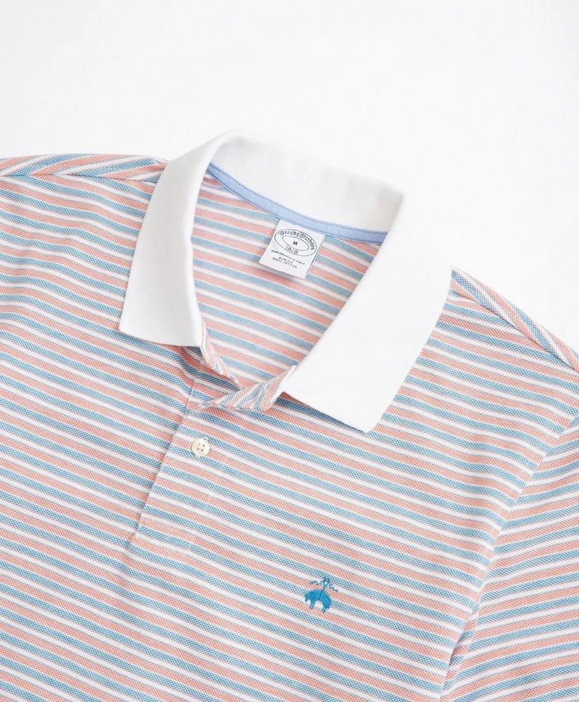 商品Brooks Brothers|Slim-Fit Striped Performance Polo Shirt,价格¥245,第2张图片详细描述