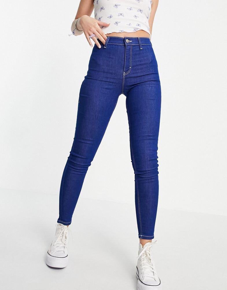 商品Topshop|Topshop joni jeans in bright blue,价格¥139,第1张图片