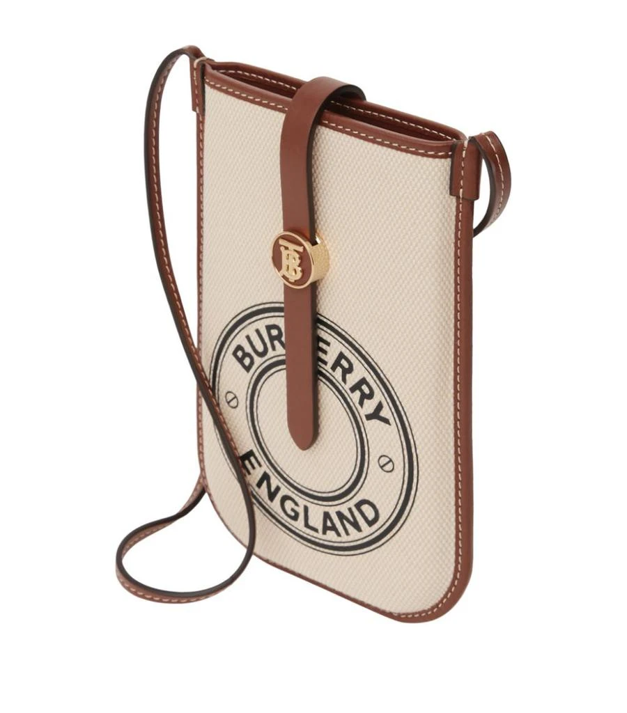 商品Burberry|Canvas Logo Cross-Body Phone Case,价格¥3961,第5张图片详细描述