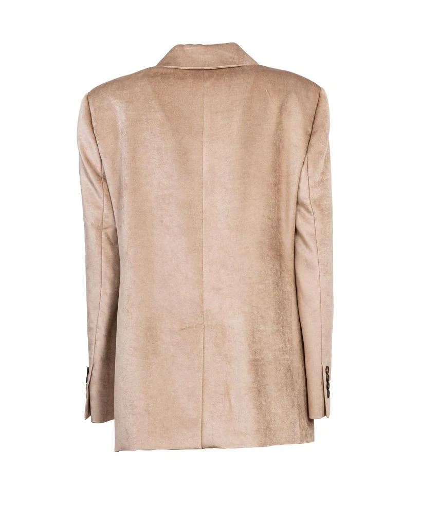 商品Brunello Cucinelli|Brunello cucinelli women's beige viscose blazer,价格¥21861,第3张图片详细描述