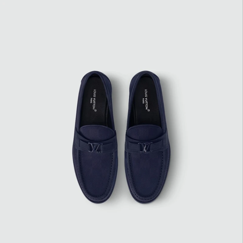 商品Louis Vuitton|【预售3-7天】LV/路易威登 男士海军蓝帆布乐福鞋,价格¥7926,第4张图片详细描述