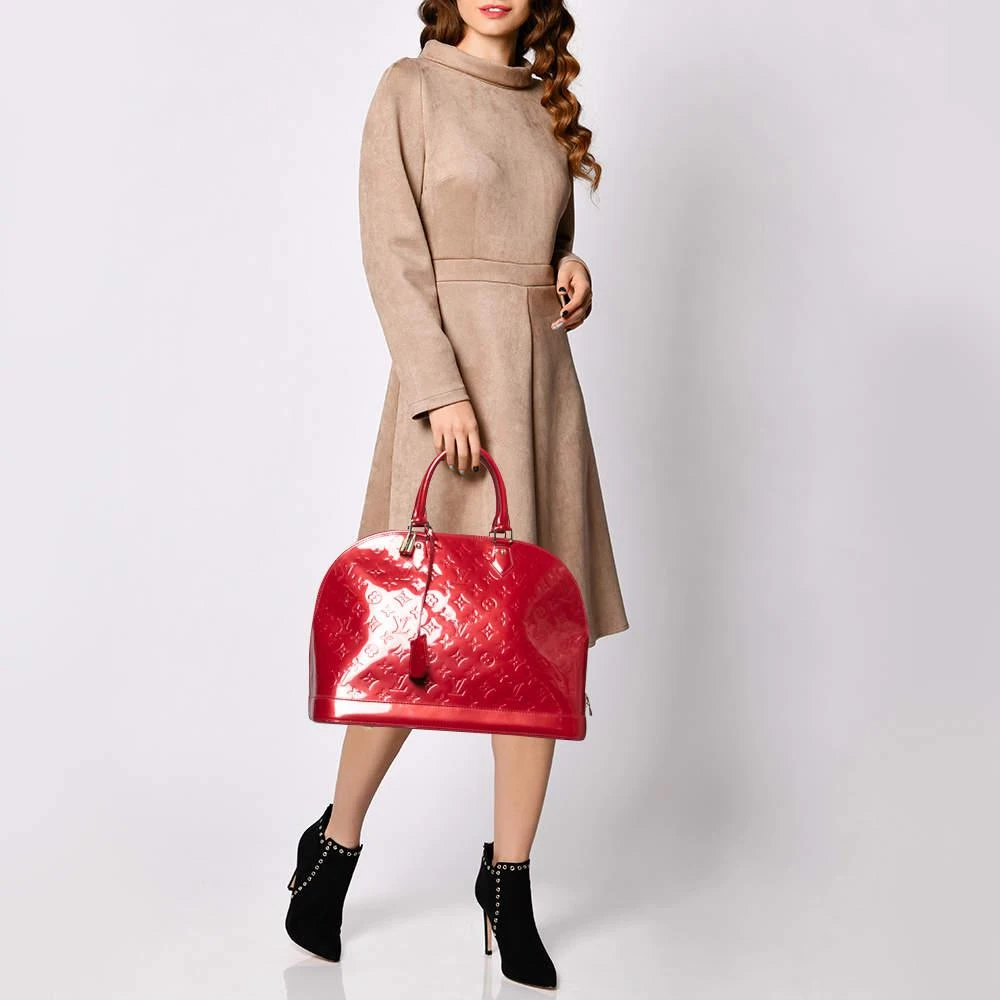 商品[二手商品] Louis Vuitton|Louis Vuitton Pomme D’amour Monogram Vernis Alma GM Bag,价格¥12258,第2张图片详细描述