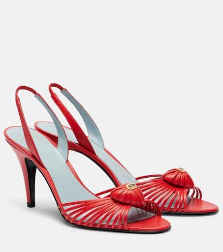 商品Valentino|Royal 90皮革露跟凉鞋,价格¥9930,第1张图片