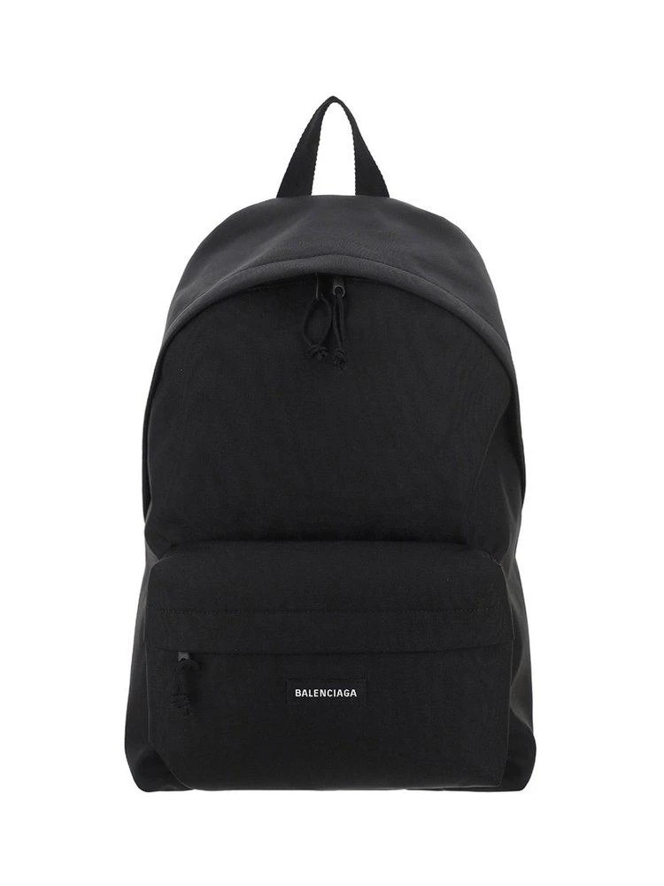 商品Balenciaga|Balenciaga Explorer Logo Patched Backpack,价格¥5620,第1张图片