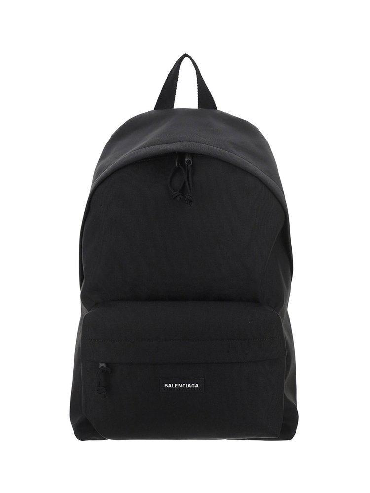 商品Balenciaga|Balenciaga Explorer Logo Patched Backpack,价格¥4241,第1张图片