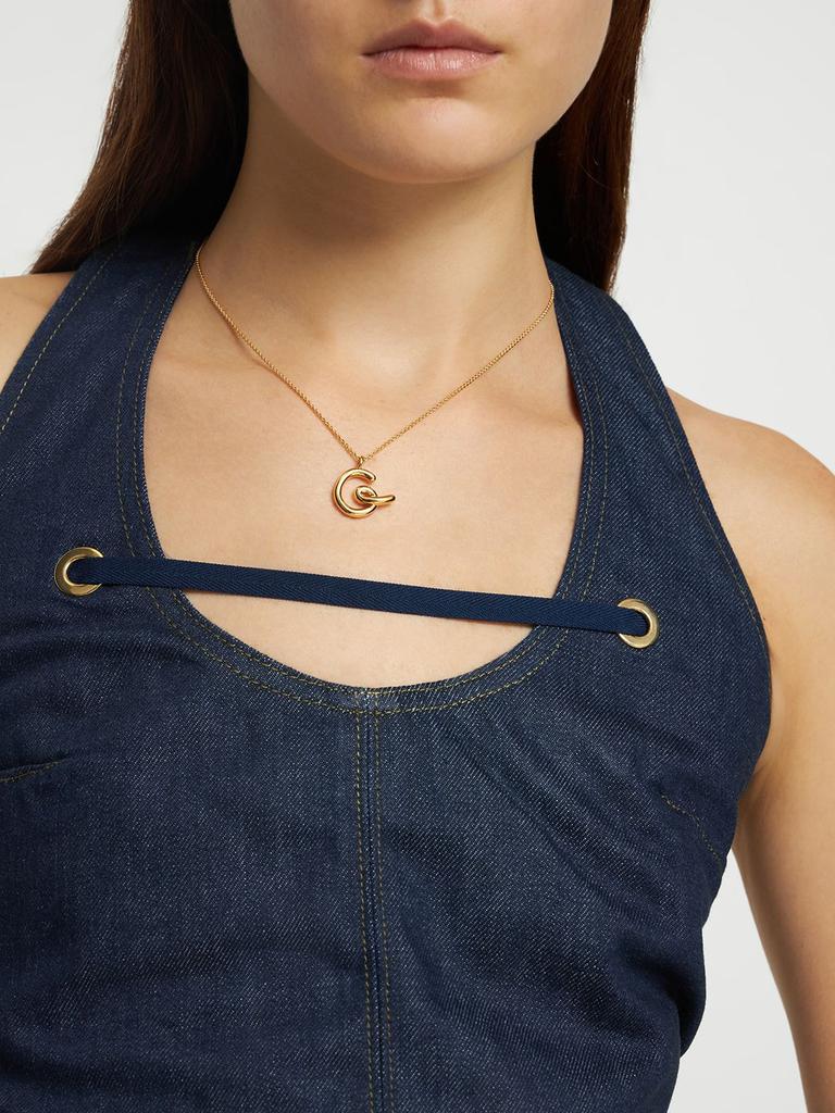 Curvy Molten "g" Pendant Necklace商品第1张图片规格展示