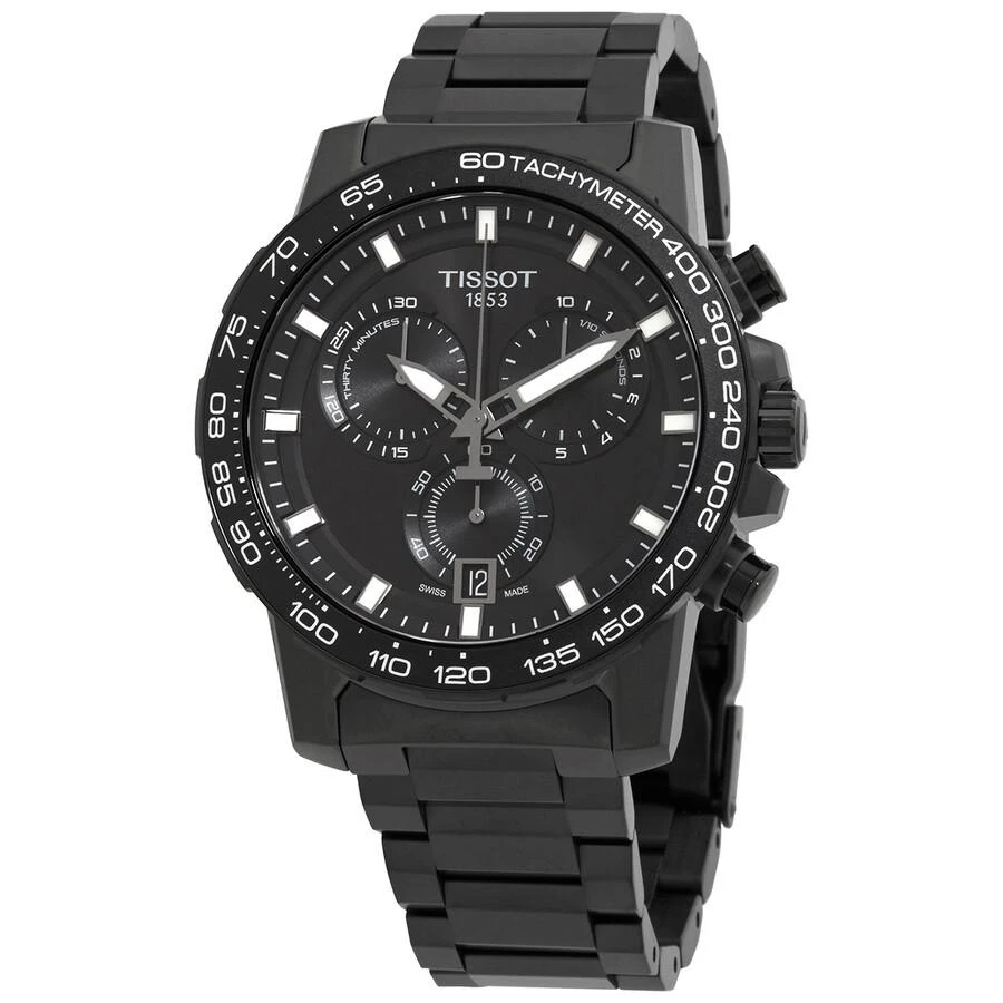 商品Tissot|T-Sport Chronograph Quartz Black Dial Men's Watch T125.617.33.051.00,价格¥3151,第1张图片