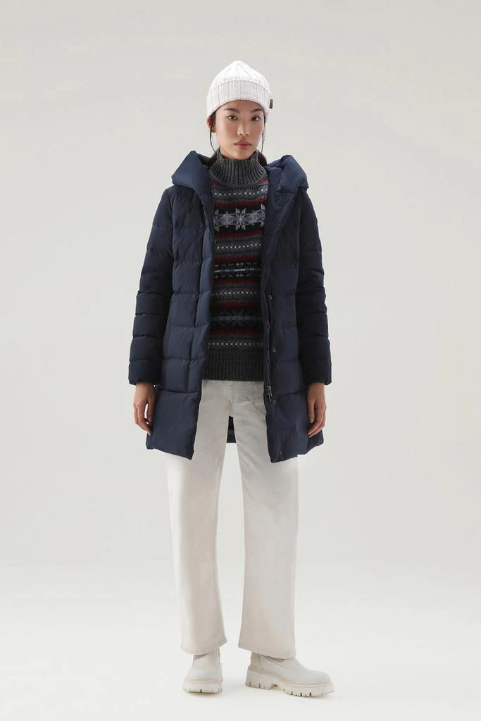 商品Woolrich|Puffy Prescott Parka in Urban Touch - Women - Blue,价格¥4408,第2张图片详细描述