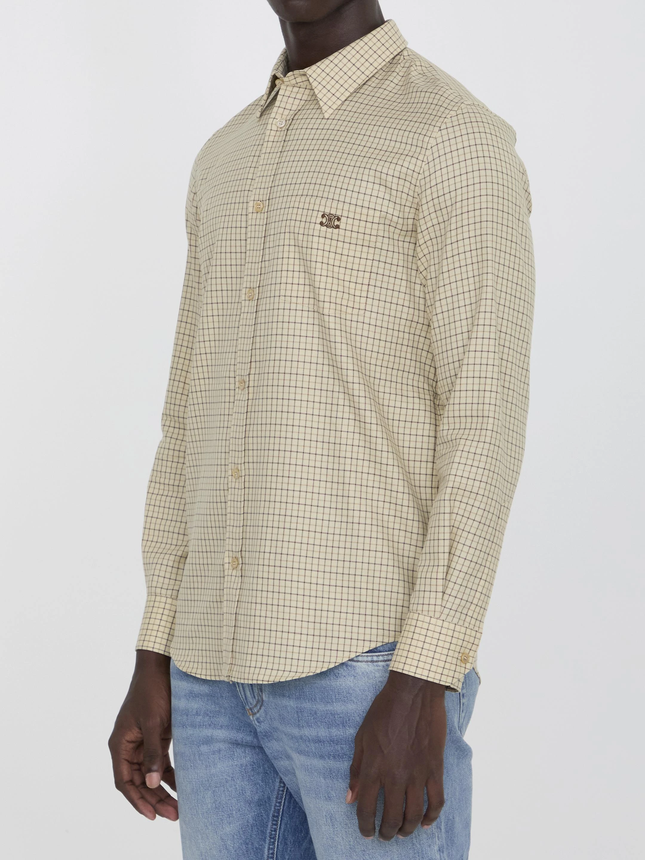 商品Celine|Celine 男士衬衫 2C982113Q02MX 花色,价格¥4590,第3张图片详细描述