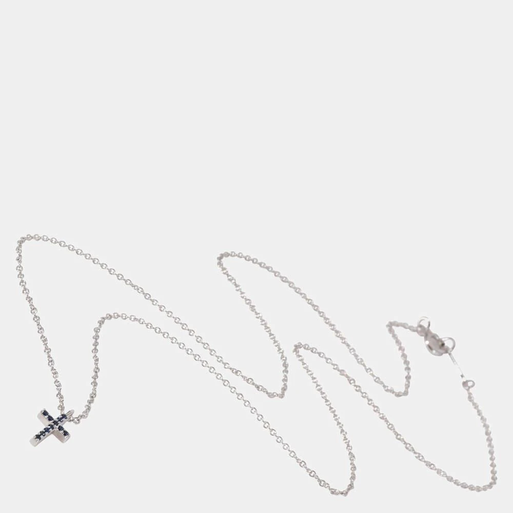 商品[二手商品] Tiffany & Co.|Tiffany & Co. Blue Sapphire Mini Cross Pendant in 18K White Gold,价格¥6991,第2张图片详细描述