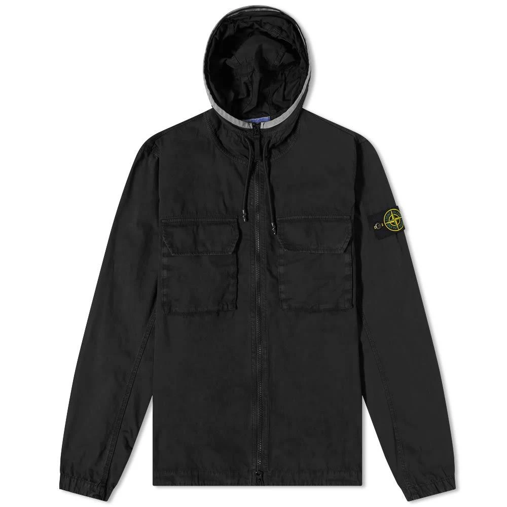 商品Stone Island|Stone Island Garment Dyed Hooded Shirt Jacket,价格¥2810,第1张图片