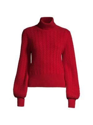 商品Tahari|Cashmere Turtleneck Sweater,价格¥599,第5张图片详细描述