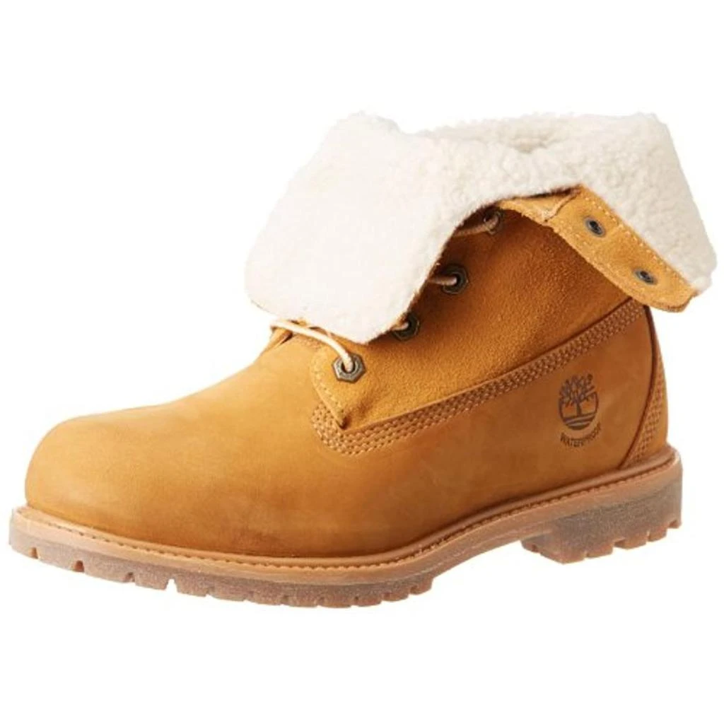 商品Timberland|Teddy Fleece Womens Suede Fold-Over Work Boots,价格¥538,第2张图片详细描述