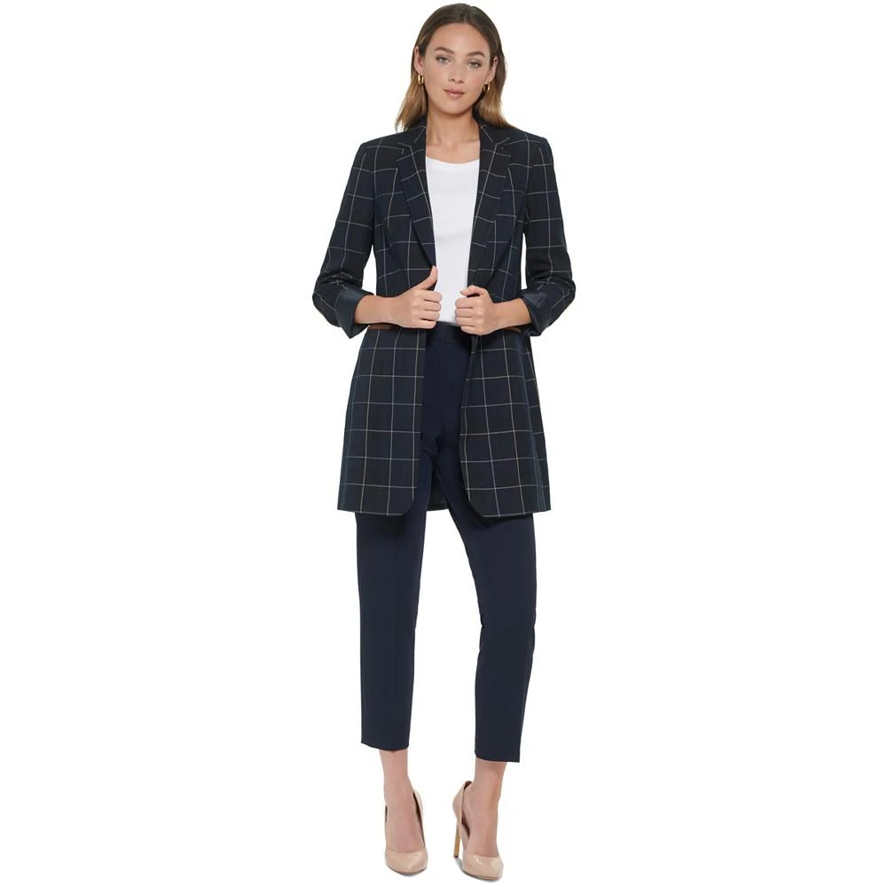 Women's Windowpane One-Button Blazer 商品