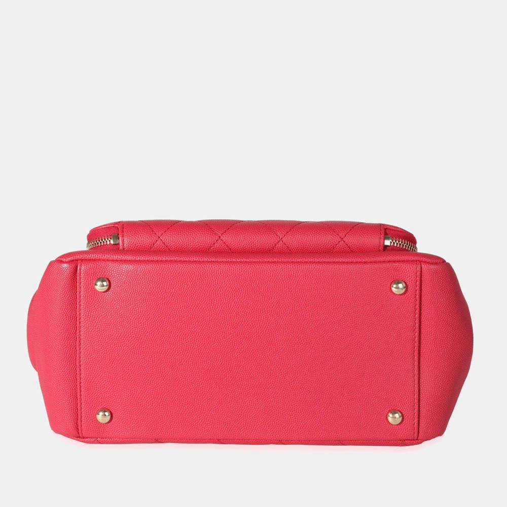 商品[二手商品] Chanel|Chanel Red Caviar Quilted Leather Small Business Affinity Shopping Bag,价格¥31902,第6张图片详细描述