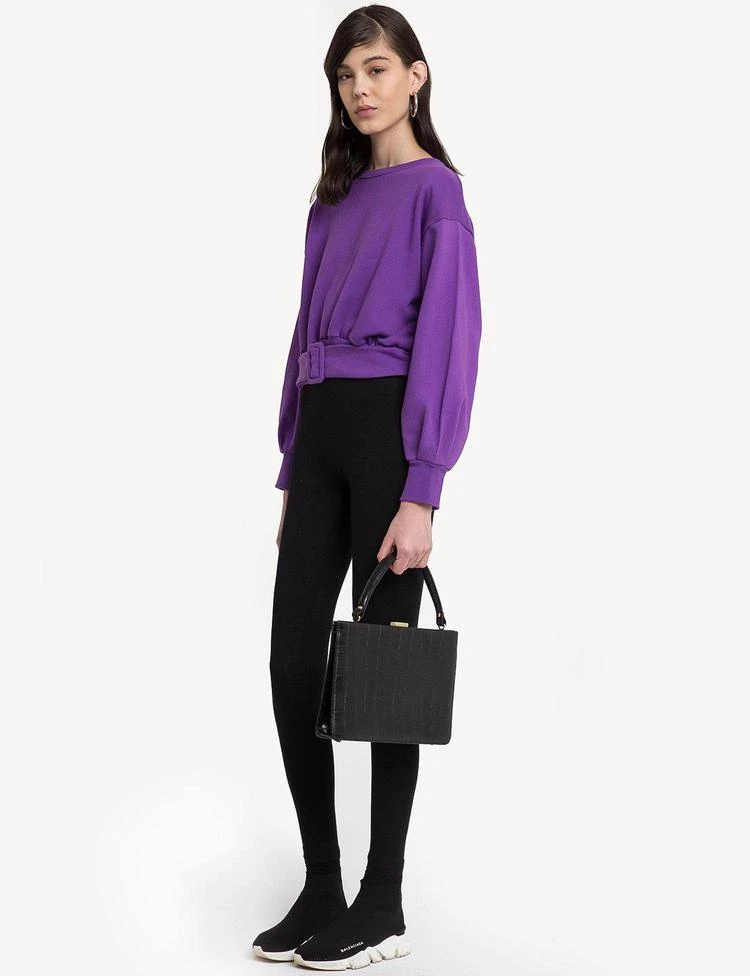商品Pixie Market|Purple Belted Sweatshirt,价格¥594,第2张图片详细描述