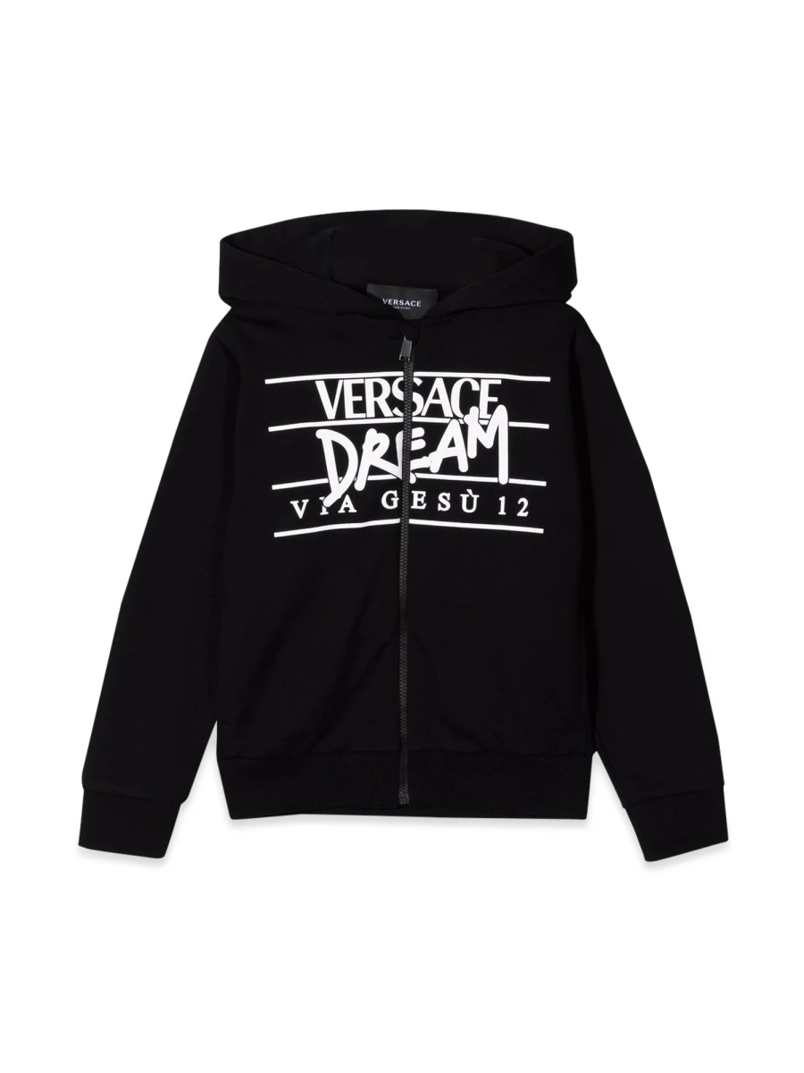 商品【商品预售7天】 Versace|Versace 男童卫衣 1000342K1A036292B020 黑色,价格¥918,第1张图片