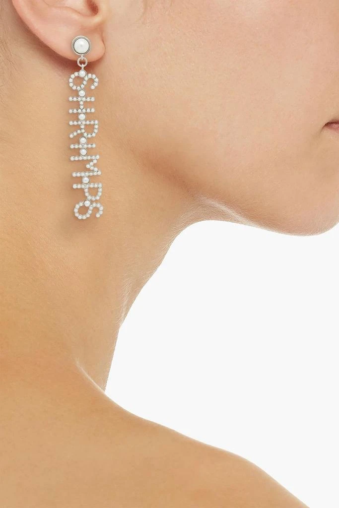 商品shrimps|Silver-tone faux pearl earrings,价格¥486,第2张图片详细描述