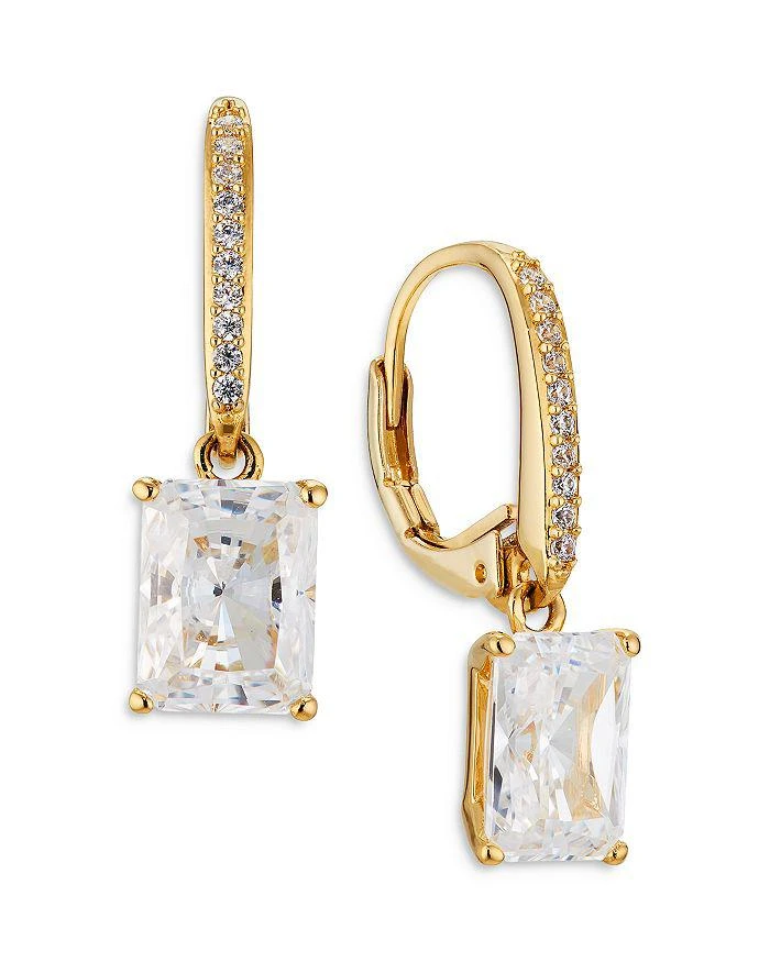 商品Nadri|Modern Love Pavé & Emerald Cut Drop Earrings,价格¥337,第1张图片