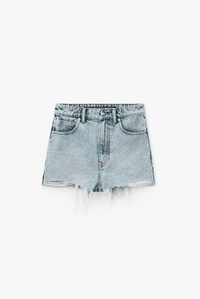 商品Alexander Wang|BITE SHORTS IN PEBBLE BLEACH DENIM,价格¥1513,第3张图片详细描述