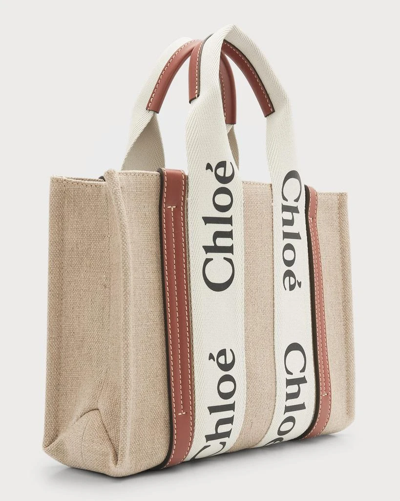 Woody Small Tote Bag in Linen with Crossbody Strap 商品