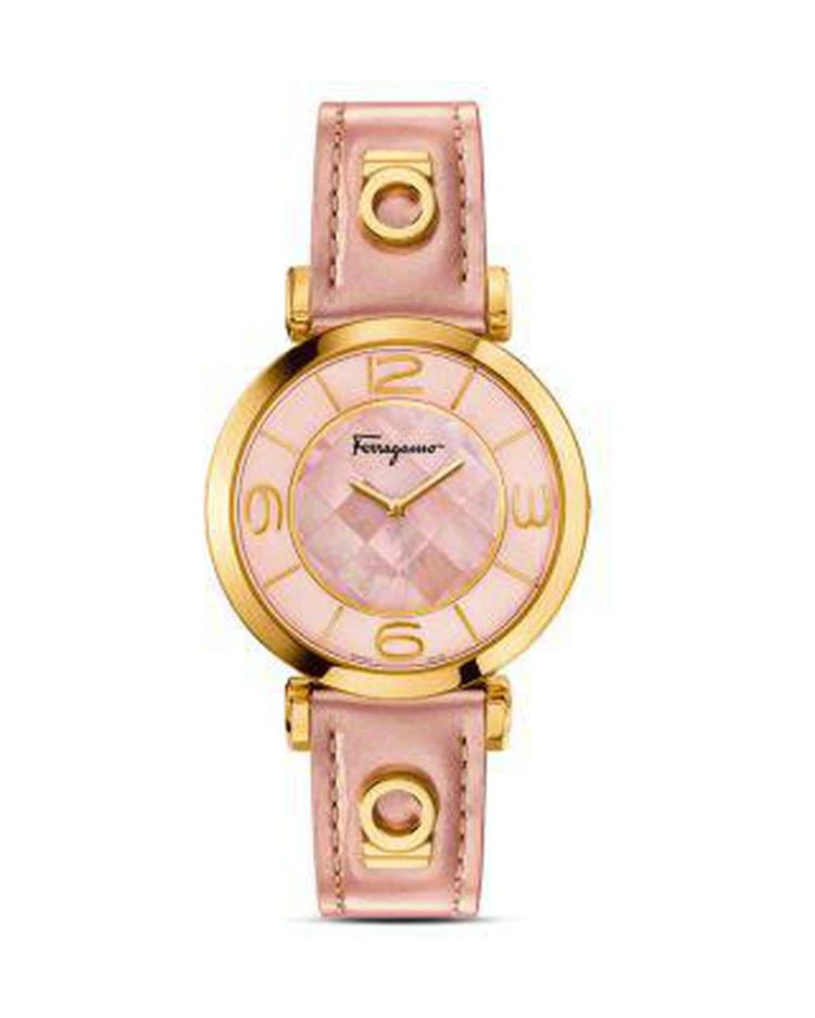 商品Salvatore Ferragamo|Gancino Deco Gold Ion Plated Stainless Steel Watch, 39mm,价格¥5815,第1张图片