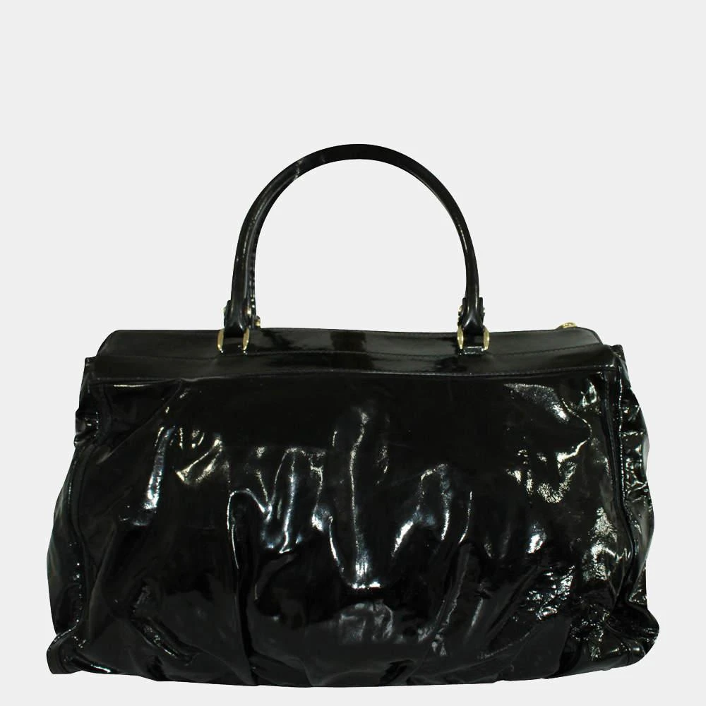 商品[二手商品] Gucci|Gucci Black Patent Leather Vintage Abbey D-ring Tote Bag,价格¥5909,第3张图片详细描述