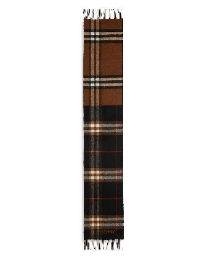 商品Burberry|Contrast Check Cashmere Scarf,价格¥2786,第2张图片详细描述