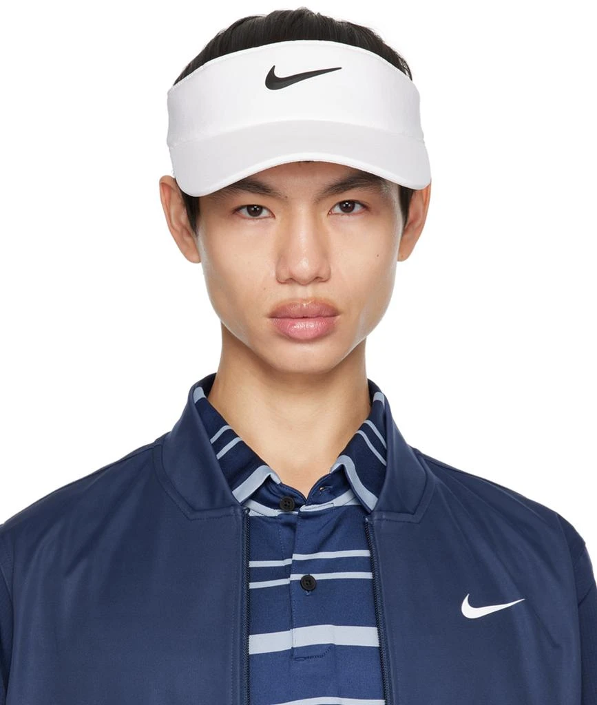 商品NIKE|White Dri-FIT Aerobill Visor,价格¥126,第1张图片