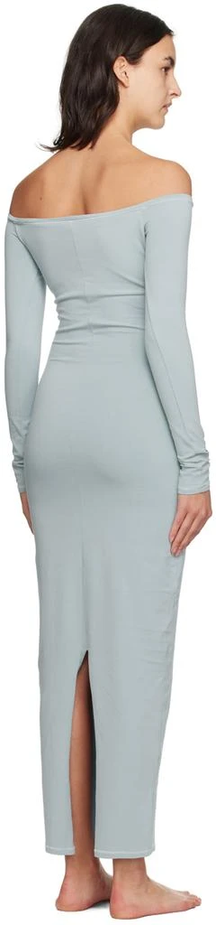 商品SKIMS|Blue New Vintage Off-The-Shoulder Maxi Dress,价格¥626,第3张图片详细描述