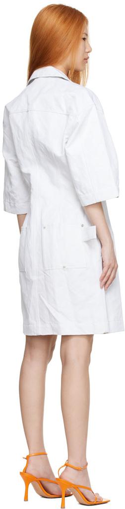 白色棉质连衣裙商品第3张图片规格展示