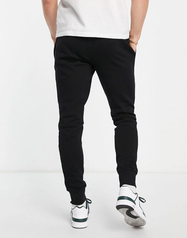 商品Lacoste|Lacoste cotton joggers in black,价格¥493,第4张图片详细描述