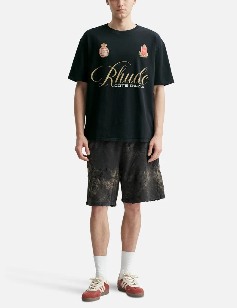 商品Rhude|Rhude Script Crest T-Shirt,价格¥1348,第5张图片详细描述