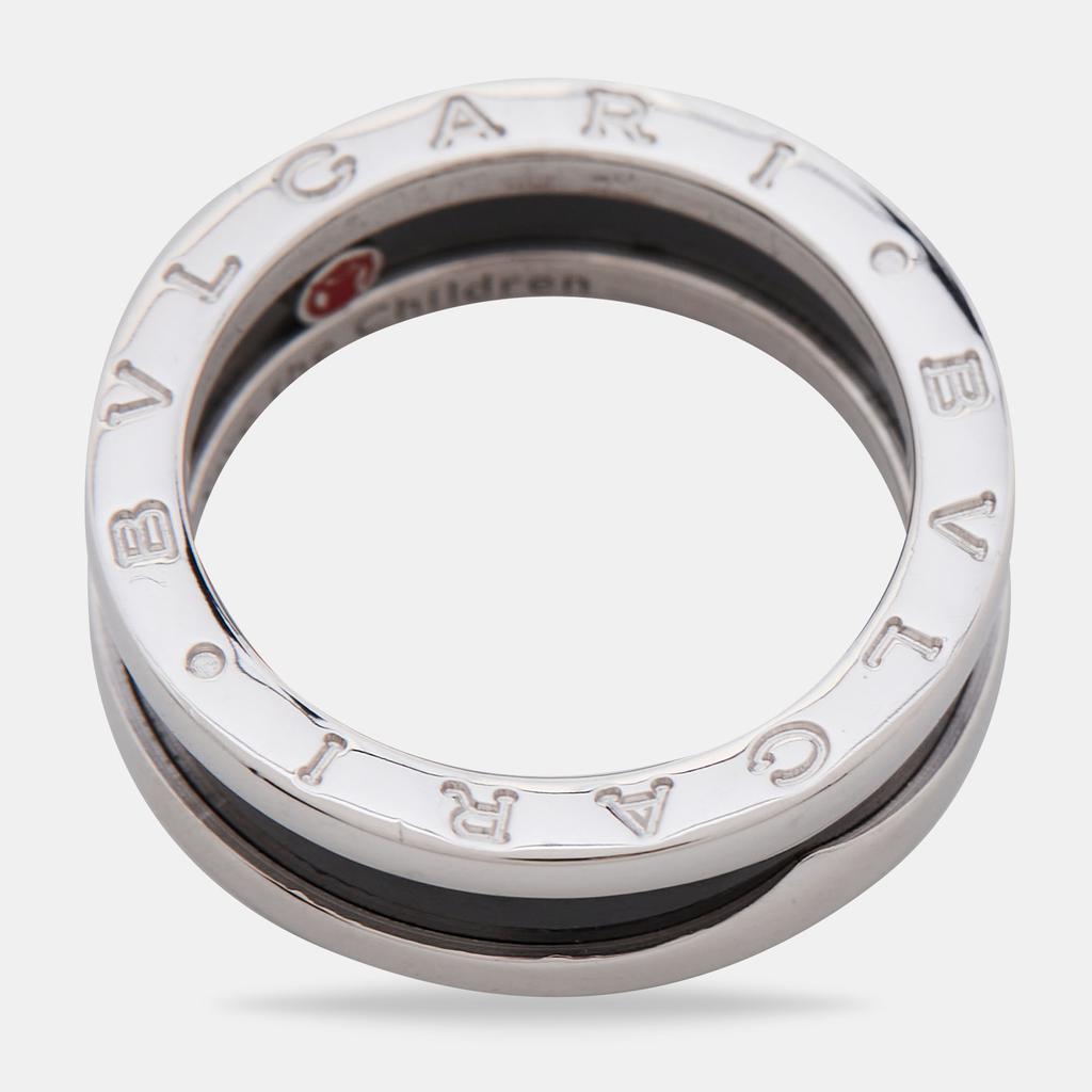 商品[二手商品] BVLGARI|Bvlgari B-zero1 Save the Children Ceramic Sterling Silver Band Ring Size 57,价格¥4029,第7张图片详细描述