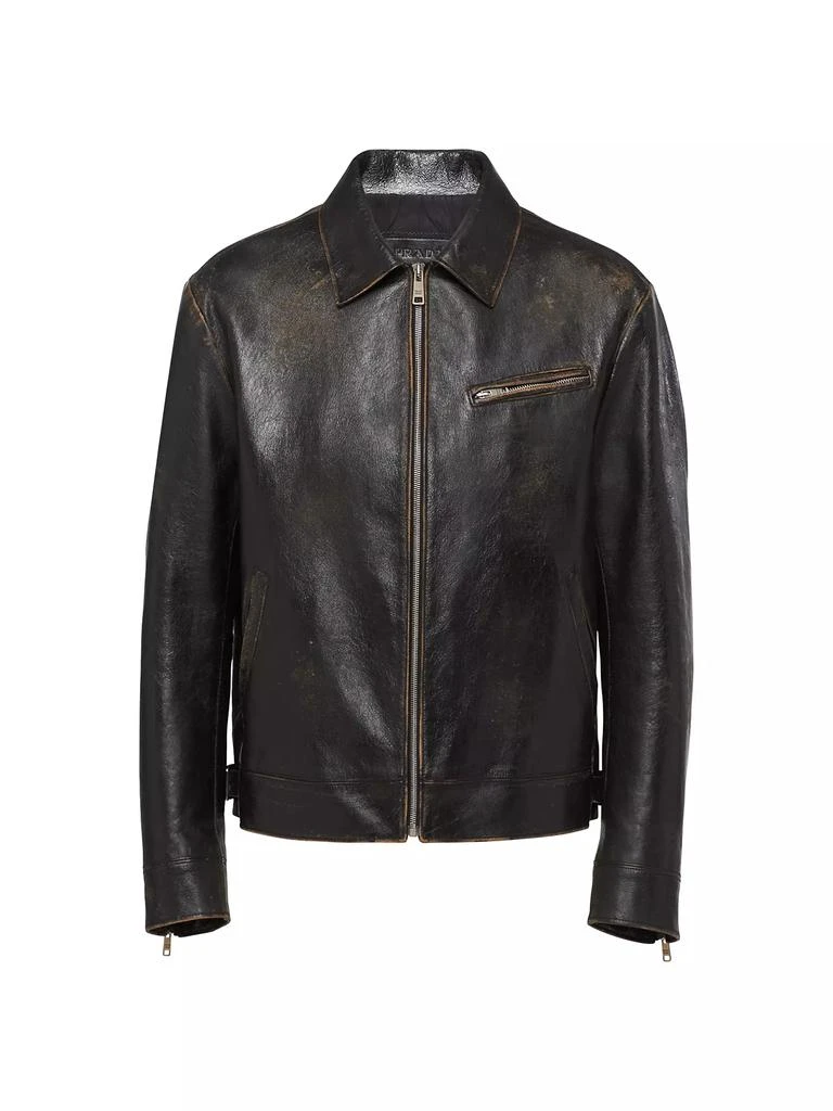 商品Prada|Leather Jacket,价格¥51696,第1张图片