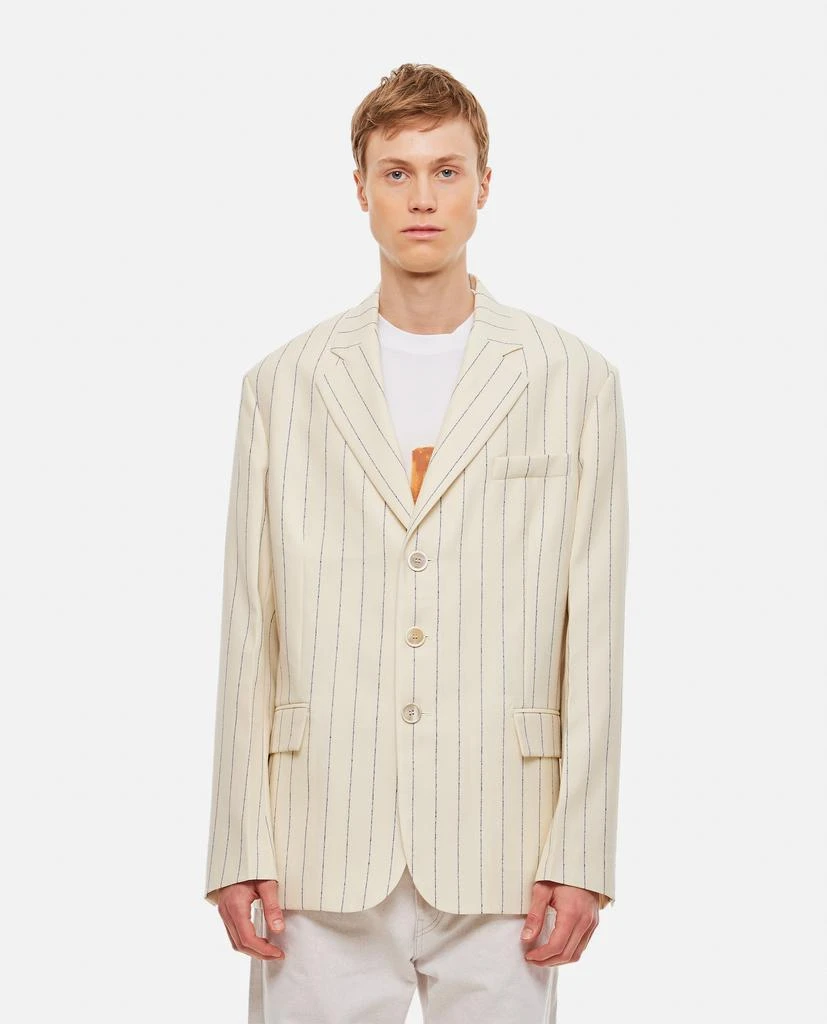 商品Marni|STRIPED SINGLE-BREASTED BLAZER,价格¥8645,第1张图片