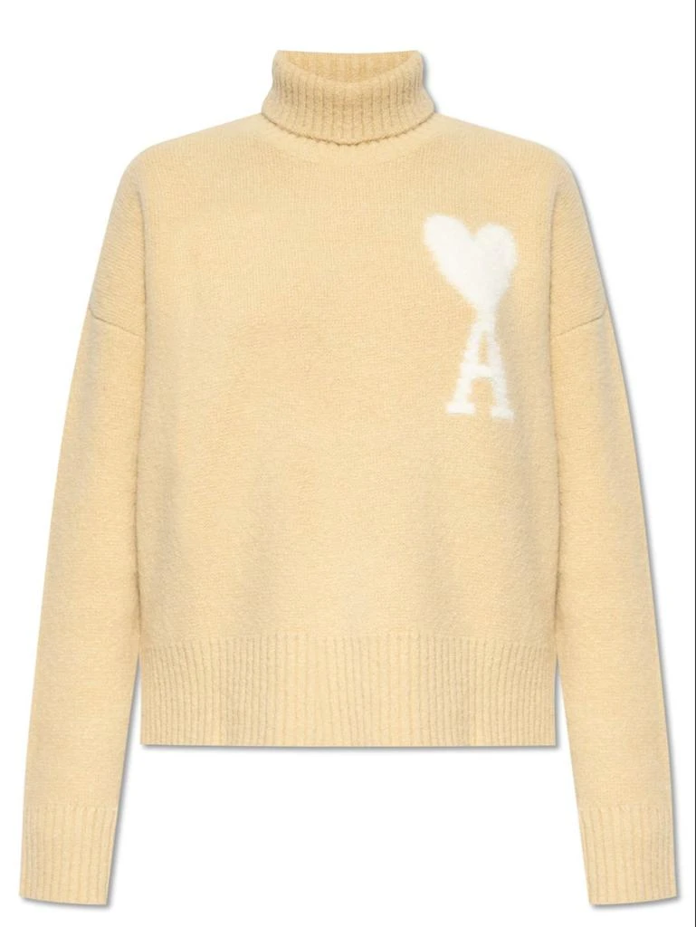 商品AMI|AMI Paris Ami de Coeur High Neck Knitted Jumper,价格¥2786,第1张图片