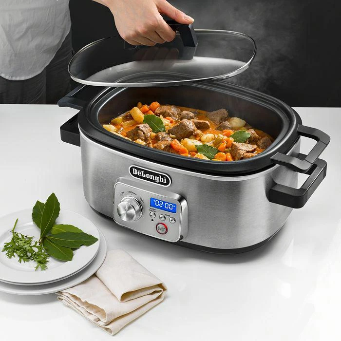 商品De'Longhi|Livenza Programmable Slow Cooker With Stovetop Safe Pot,价格¥1116,第2张图片详细描述